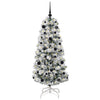 Vidaxx árbol de Navidad artificial plegable verde y blanco 150 cm