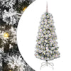 Vidaxx árbol de Navidad artificial plegable verde y blanco 150 cm