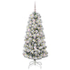 Vidaxx árbol de Navidad artificial plegable verde y blanco 150 cm
