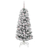 Vidaxx árbol de Navidad artificial plegable verde y blanco 150 cm