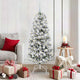 Vidaxx árbol de Navidad artificial plegable verde y blanco 150 cm