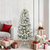 Vidaxx árbol de Navidad artificial plegable verde y blanco 150 cm