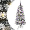 Vidaxl kunstmatige inklapbare kerstboom groen en wit 150 cm