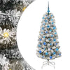 Vidaxx albero di Natale pieghevole artificiale verde e bianco 150 cm