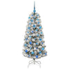 Vidaxx árbol de Navidad artificial plegable verde y blanco 150 cm