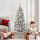 Vidaxx árbol de Navidad artificial plegable verde y blanco 150 cm