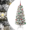 Vidaxx árbol de Navidad artificial plegable verde y blanco 150 cm