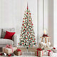 Vidaxx árbol de Navidad artificial plegable verde y blanco 180 cm