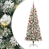 Vidaxx árbol de Navidad artificial plegable verde y blanco 180 cm