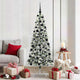 Vidaxx árbol de Navidad artificial plegable verde y blanco 180 cm
