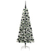 Vidaxx árbol de Navidad artificial plegable verde y blanco 180 cm