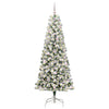 Vidaxx albero di Natale pieghevole artificiale verde e bianco 180 cm