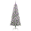Vidaxx albero di Natale pieghevole artificiale verde e bianco 180 cm