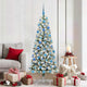 Vidaxx árbol de Navidad artificial plegable verde y blanco 180 cm