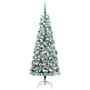 Vidaxx albero di Natale pieghevole artificiale verde e bianco 180 cm