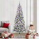 Vidaxx árbol de Navidad artificial plegable verde y blanco 210 cm