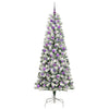 Vidaxl kunstmatige inklapbare kerstboom groen en wit 210 cm