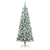 Vidaxl kunstmatige inklapbare kerstboom groen en wit 210 cm