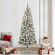 Vidaxx árbol de Navidad artificial plegable verde y blanco 240 cm