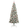 Vidaxl kunstmatige inklapbare kerstboom groen en wit 240 cm