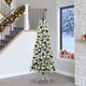 Vidaxx árbol de Navidad artificial plegable verde y blanco 240 cm