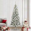 Vidaxx árbol de Navidad artificial plegable verde y blanco 240 cm