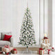 Vidaxx árbol de Navidad artificial plegable verde y blanco 240 cm