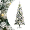 Vidaxx árbol de Navidad artificial plegable verde y blanco 240 cm