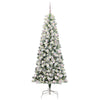 Vidaxx árbol de Navidad artificial plegable verde y blanco 240 cm