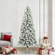 Vidaxx árbol de Navidad artificial plegable verde y blanco 240 cm