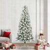 Vidaxx albero di Natale pieghevole artificiale verde e bianco 240 cm