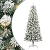 Vidaxx árbol de Navidad artificial plegable verde y blanco 240 cm