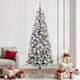 Vidaxx árbol de Navidad artificial plegable verde y blanco 240 cm