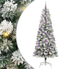 Vidaxx árbol de Navidad artificial plegable verde y blanco 240 cm