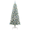 Vidaxx albero di Natale pieghevole artificiale verde e bianco 240 cm