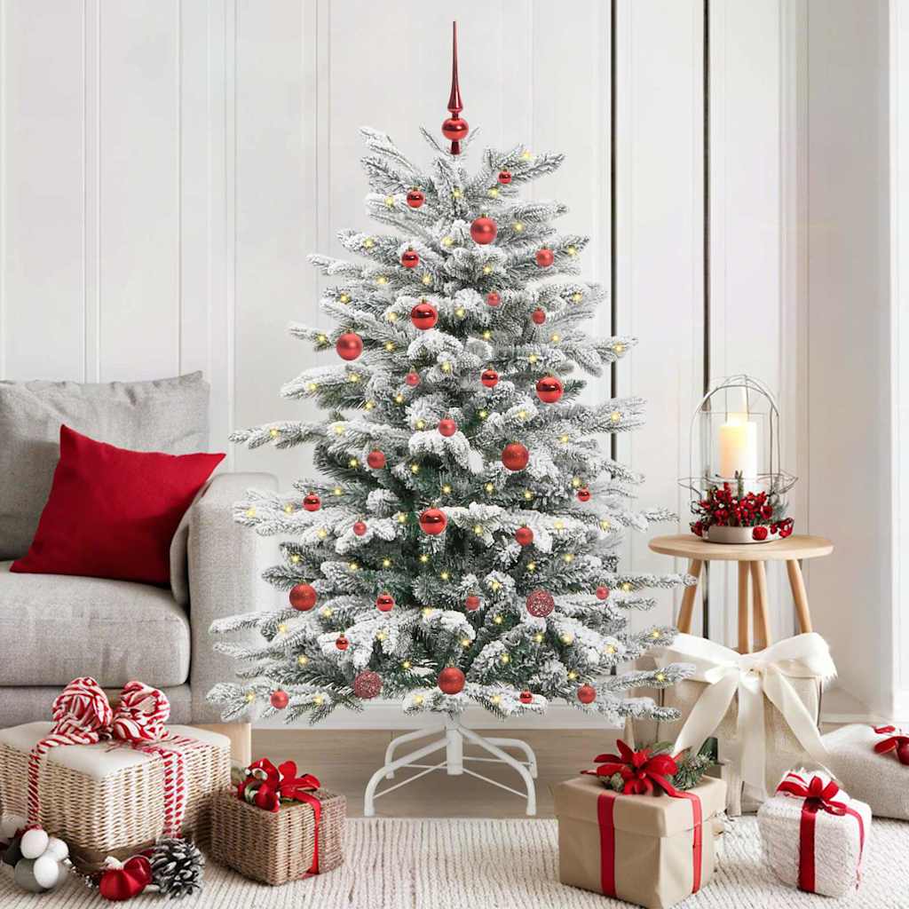 Vidaxx árbol de Navidad artificial plegable blanco 150 cm PE y PVC