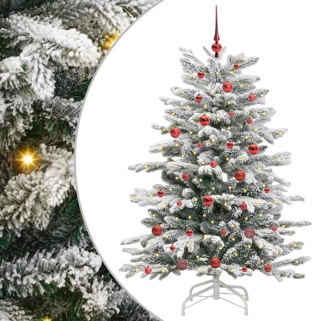 Vidaxx árbol de Navidad artificial plegable blanco 150 cm PE y PVC