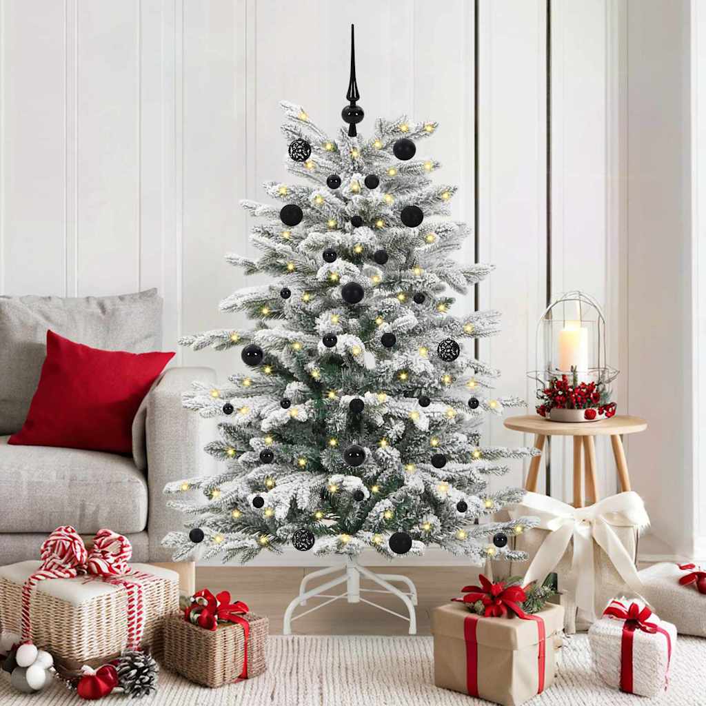 Vidaxx albero di Natale artificiale pieghevole bianco 150 cm PE e PVC