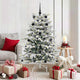 Vidaxx árbol de Navidad artificial plegable blanco 150 cm PE y PVC