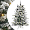Vidaxx albero di Natale artificiale pieghevole bianco 150 cm PE e PVC