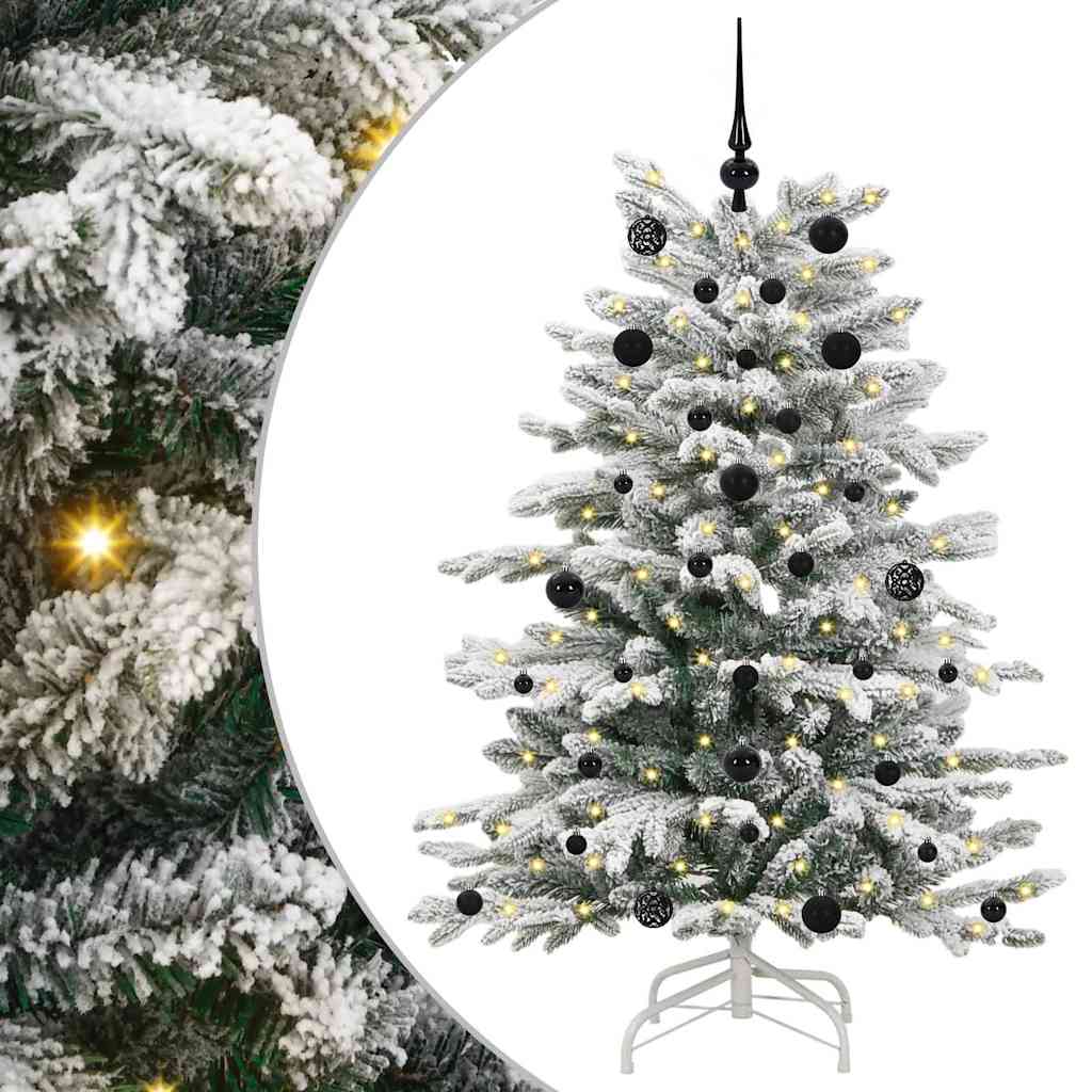 Vidaxx albero di Natale artificiale pieghevole bianco 150 cm PE e PVC