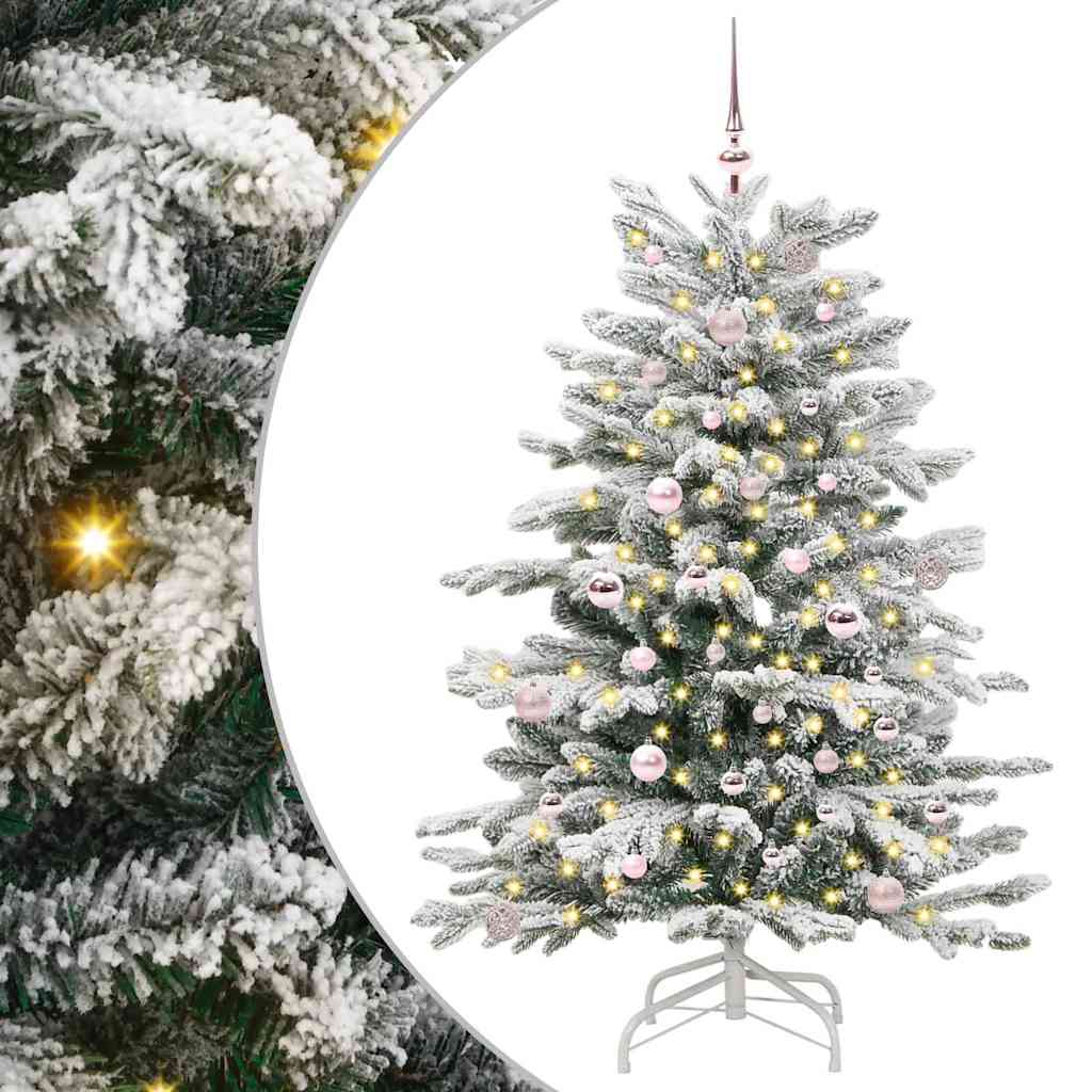 Vidaxx árbol de Navidad artificial plegable blanco 150 cm PE y PVC