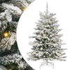 Vidaxx albero di Natale artificiale pieghevole bianco 150 cm PE e PVC