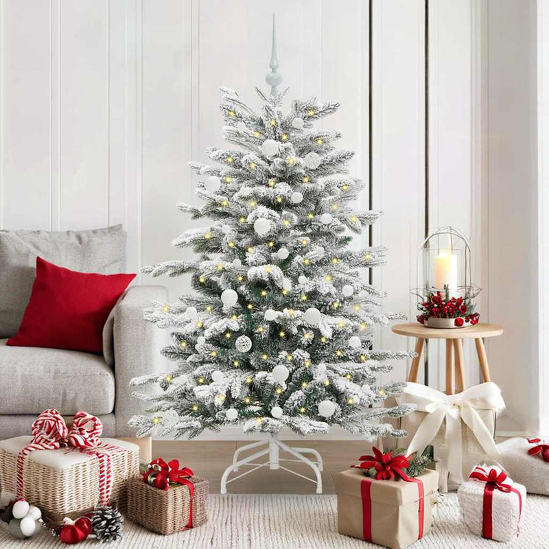 Vidaxx árbol de Navidad artificial plegable blanco 150 cm PE y PVC