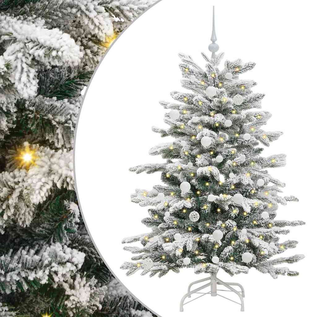 Vidaxx árbol de Navidad artificial plegable blanco 150 cm PE y PVC