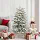Vidaxx árbol de Navidad artificial plegable blanco 150 cm PE y PVC