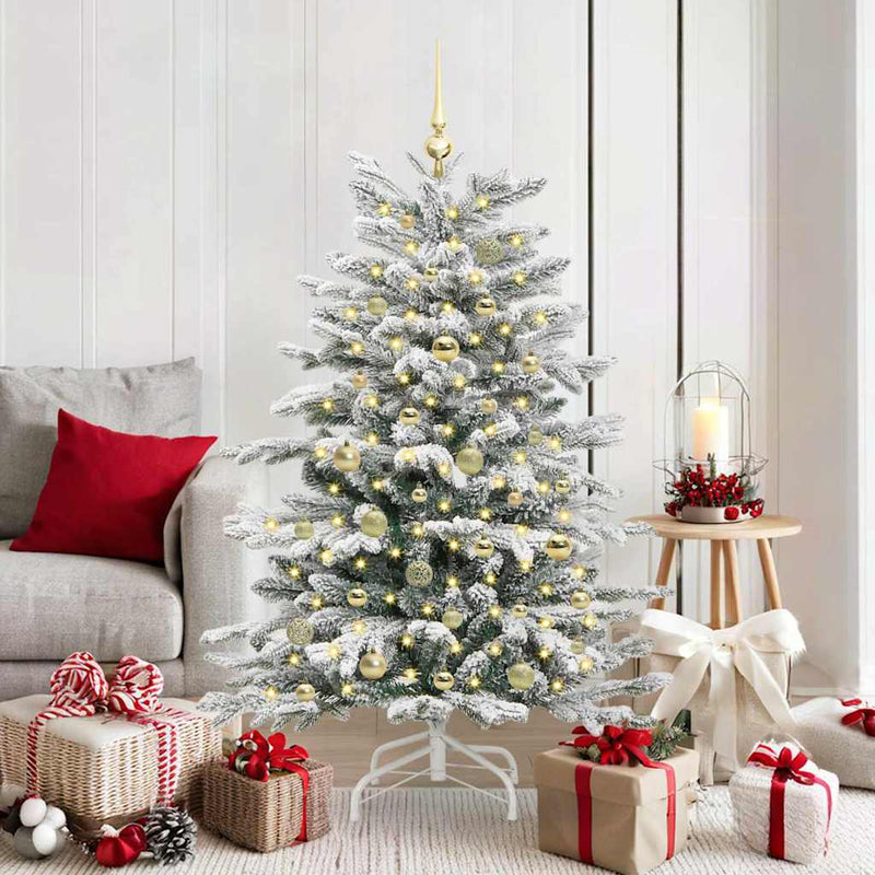 Vidaxx árbol de Navidad artificial plegable blanco 150 cm PE y PVC