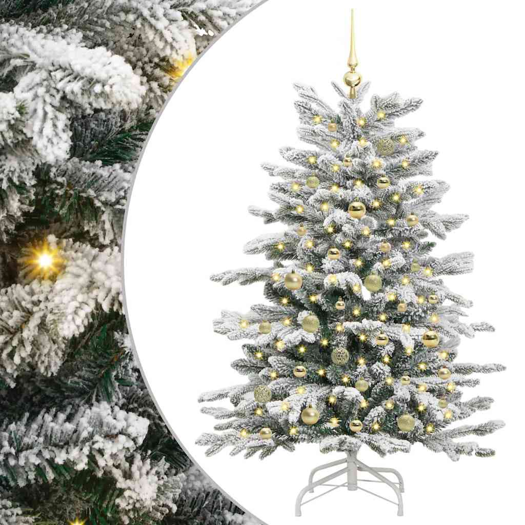 Vidaxx árbol de Navidad artificial plegable blanco 150 cm PE y PVC