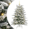 Vidaxx árbol de Navidad artificial plegable blanco 150 cm PE y PVC
