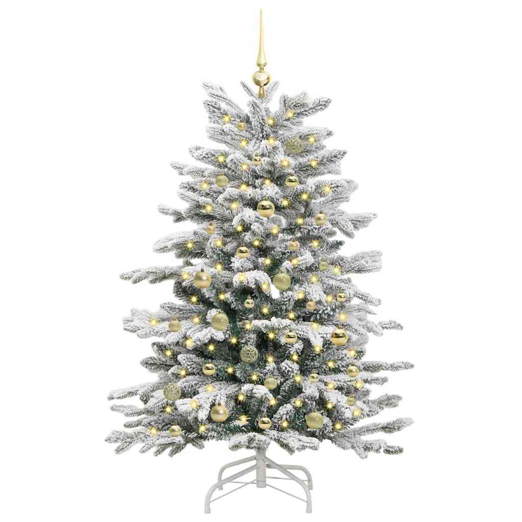 Vidaxx árbol de Navidad artificial plegable blanco 150 cm PE y PVC